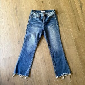 Flying Monkey Distressed Blue Flare Jeans